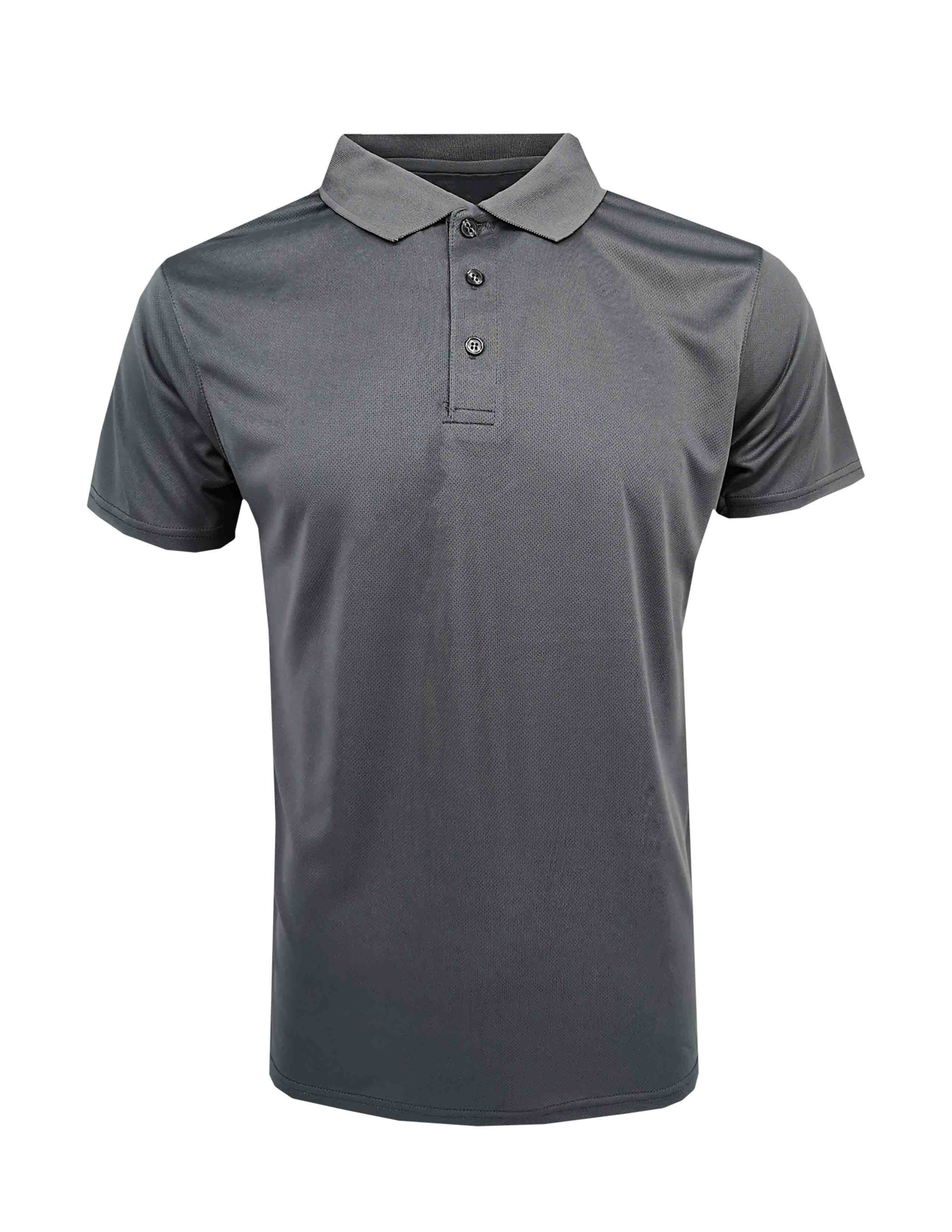 RIGHTWAY Quick Dry Polo Small Size 2XS-XS Unisex Men Women Grey Mable Button Plain Mini Mesh Microfiber Active Polo QDP53 Full Color Available