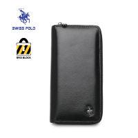 SWISS POLO Genuine Leather RFID Long & Short Wallet SW 167 Series Black