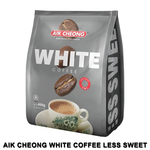 Aik Cheong White Coffee - Less Sweet (38g x 12s) 456g