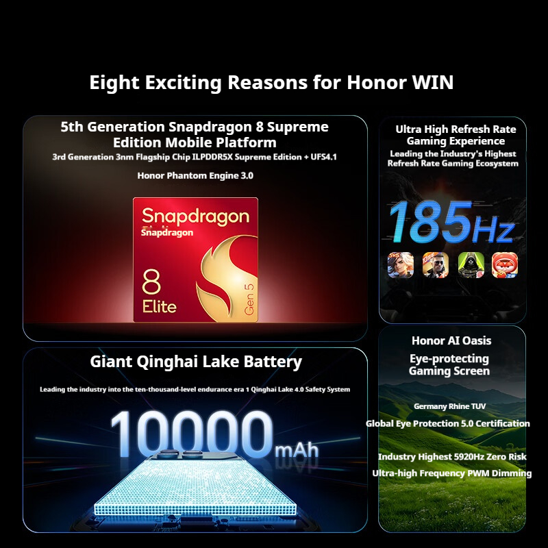 2026 New HONOR WIN Series 5G Smartphone | HONOR WIN RT