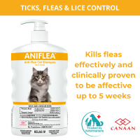 ANIFLEA Anti-Flea Cat Shampoo Cat Shampoo Clinically Proven To Kill Fleas Effectively