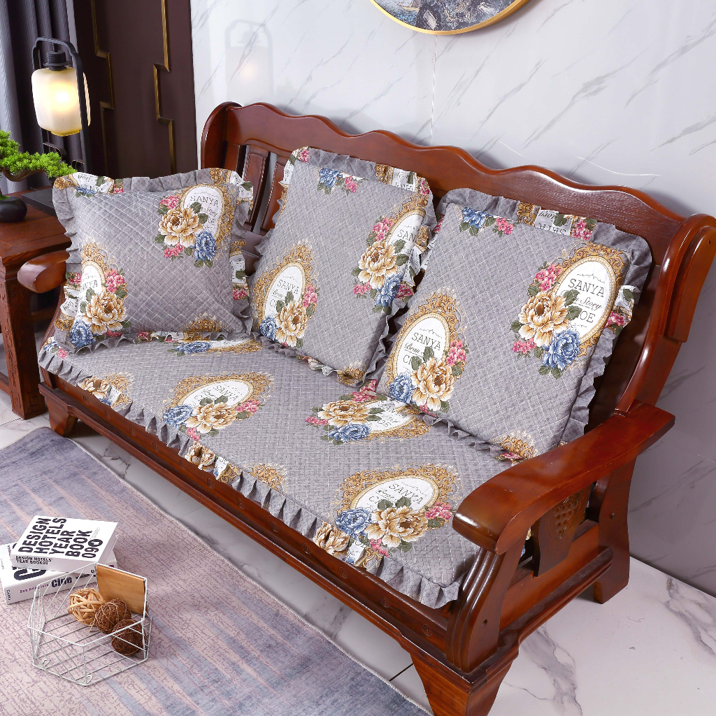 Thickened wooden Sofa Cushion Removable Washable Kusyen sofa kayu pepejal