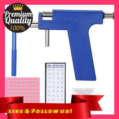 People's Choice Ear Piercing Gun Set Safety Ear Nose Navel Body Piercing Gun Kit Set With 98pcs
