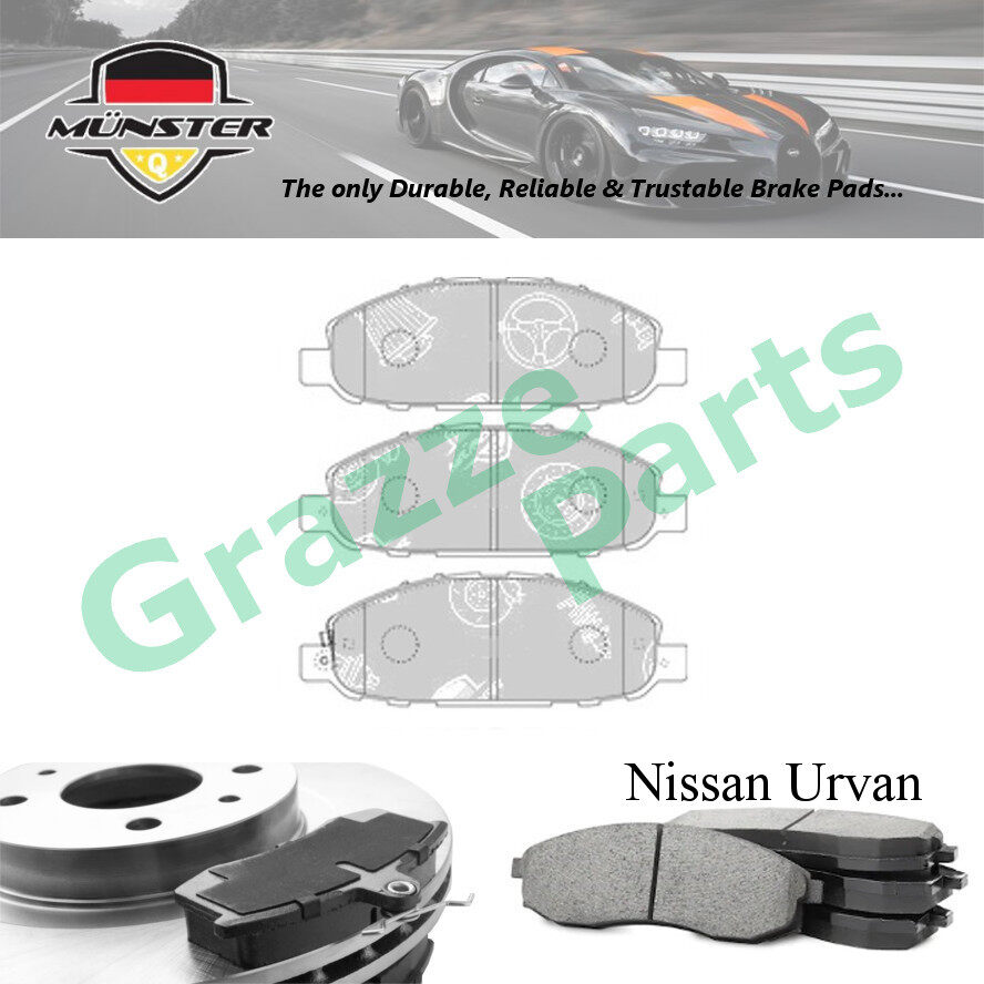 Münster Disc Brake Pad Front for Nissan Urvan (5th Gen) E25 2.5 (D) 3.0 (D) 2001-2012 QR25DE ZD30DD