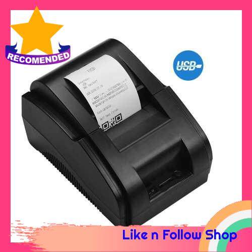 Desktop 58mm USB Direct Thermal Receipt Printer Bill Clear Printing Compatible with ESC/POS Print Commands Set Support Cash Drawer for Supermarket Retail Store Kitchen (Black)