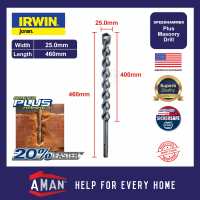 IRWIN JORAN SDS Plus Drill Bit Speedhammer Plus Masonry Drill Bits Concrete SDS Wall Bits Mata Drill Mata Tebuk 22-25mm