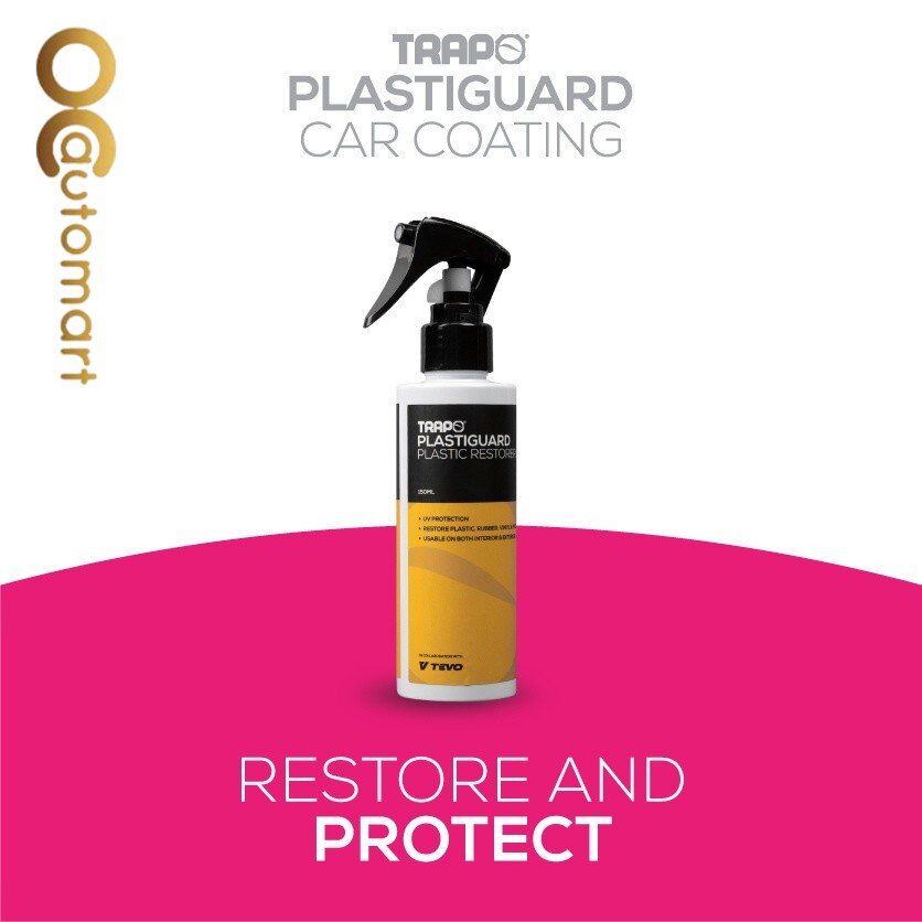 Trapo Plastiguard Car Coating Plastic Restorer Interior Exterior Restore Plastic Rubber Vinyl PVC