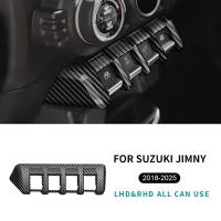 ABS Carbon Fiber Style Window Lifter Switch Button Sticker For Suzuki Jimny JB64 JB74 2018 2019 2020 2021 2022 2023 2024 2025
