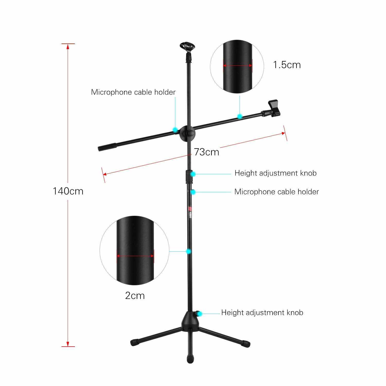 Best Selling Adjustable Collapsible Mic Stand Live Voice Tripod ...