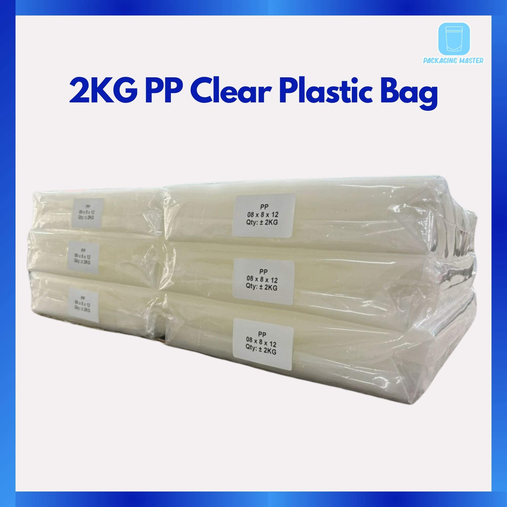 2KG PP clear plastic Bag / PP packing bag thick 0406 or 08 Best Quality ! large plastic