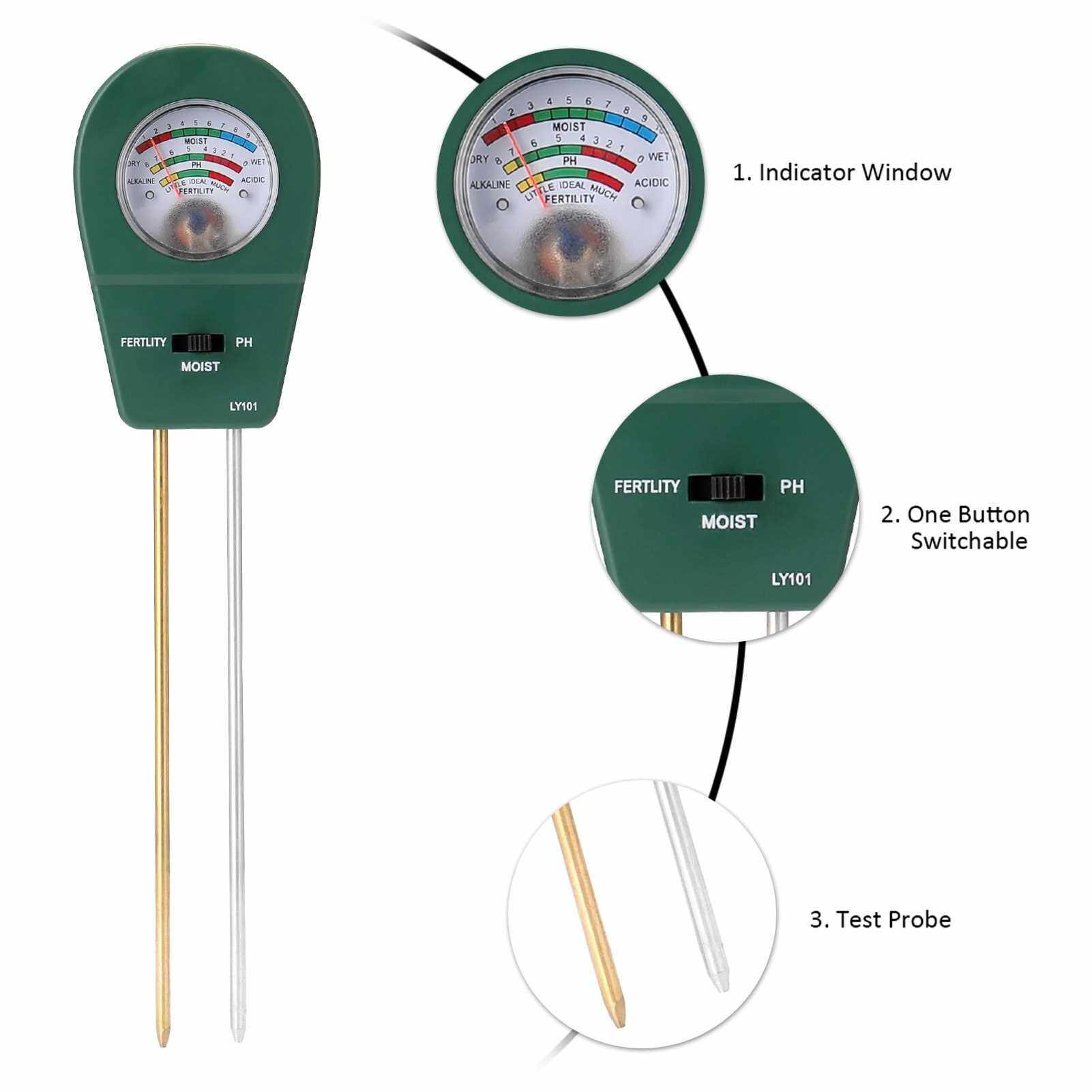 People's Choice Soil Moisture/Soil Fertility/Soil PH 3-in-1 Soil PH ...