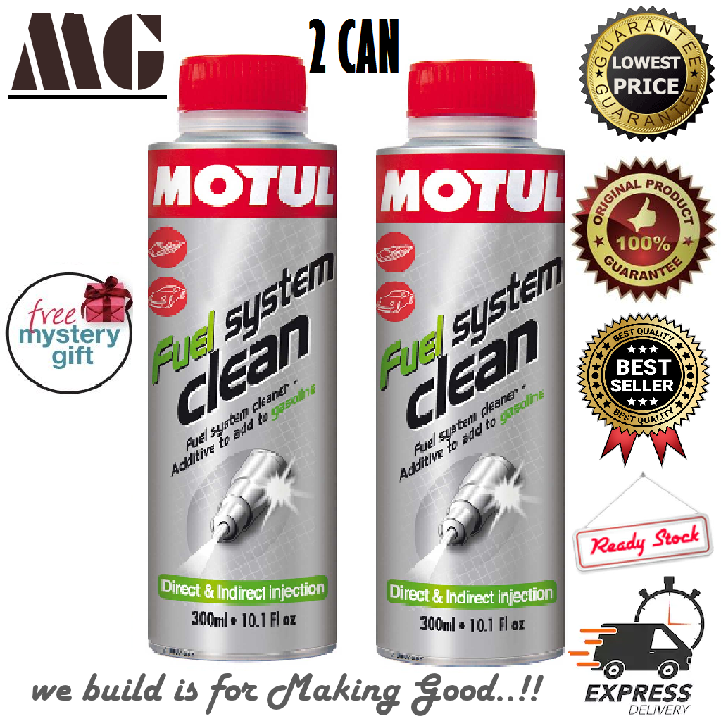 MOTUL FUEL SYSTEM CLEAN 300ML X 2 CAN add to gasoline For car engine