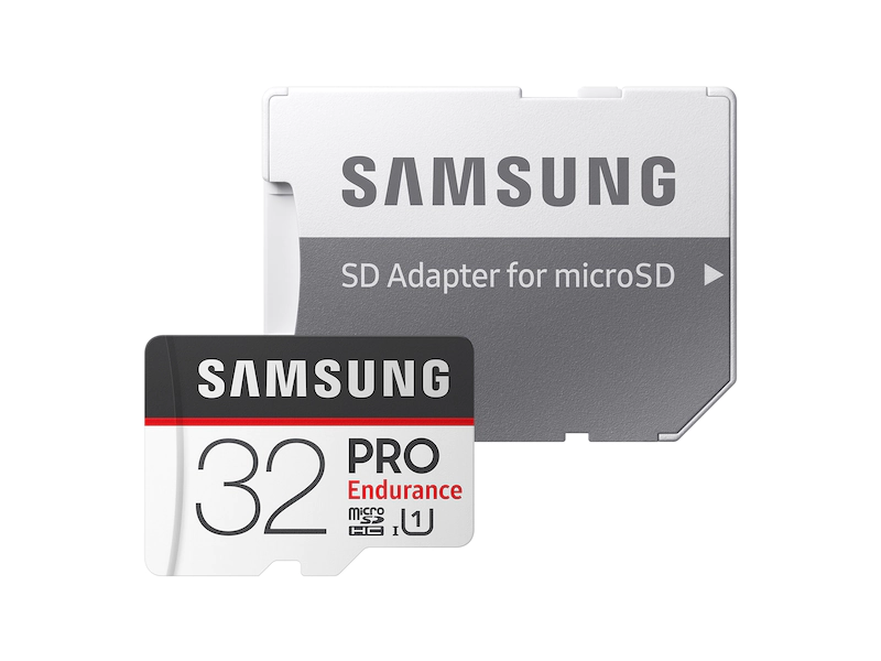 Samsung Pro Endurance 32GB 64GB 128GB 100MB/s Class 10 microSD Memory Card Video Monitoring MicroSDXC for CCTV Dash Cams & Home Security Cameras