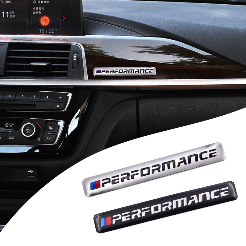 Hot New 1pcs 3D M Performance Car Interior Metal Sticker Car Logo Car