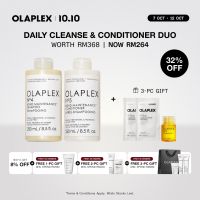 [10.10 EXCLUSIVE | 7-12 OCT] OLAPLEX Daily Cleanse & Condition Duo 250ml - No 4 + No 5 Bond Maintenance