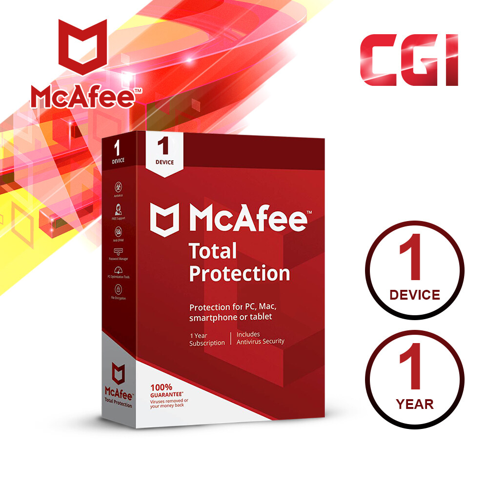 McAfee Total Protection 1 Device 1 Year
