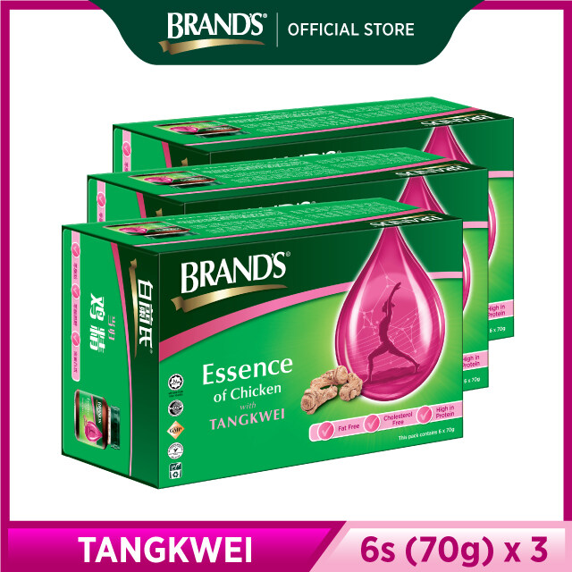 BRAND'S Essence of Chicken Tangkwei 6's(70gm) 3 packs (Relieve Menstrual Pain & Restore Blood)