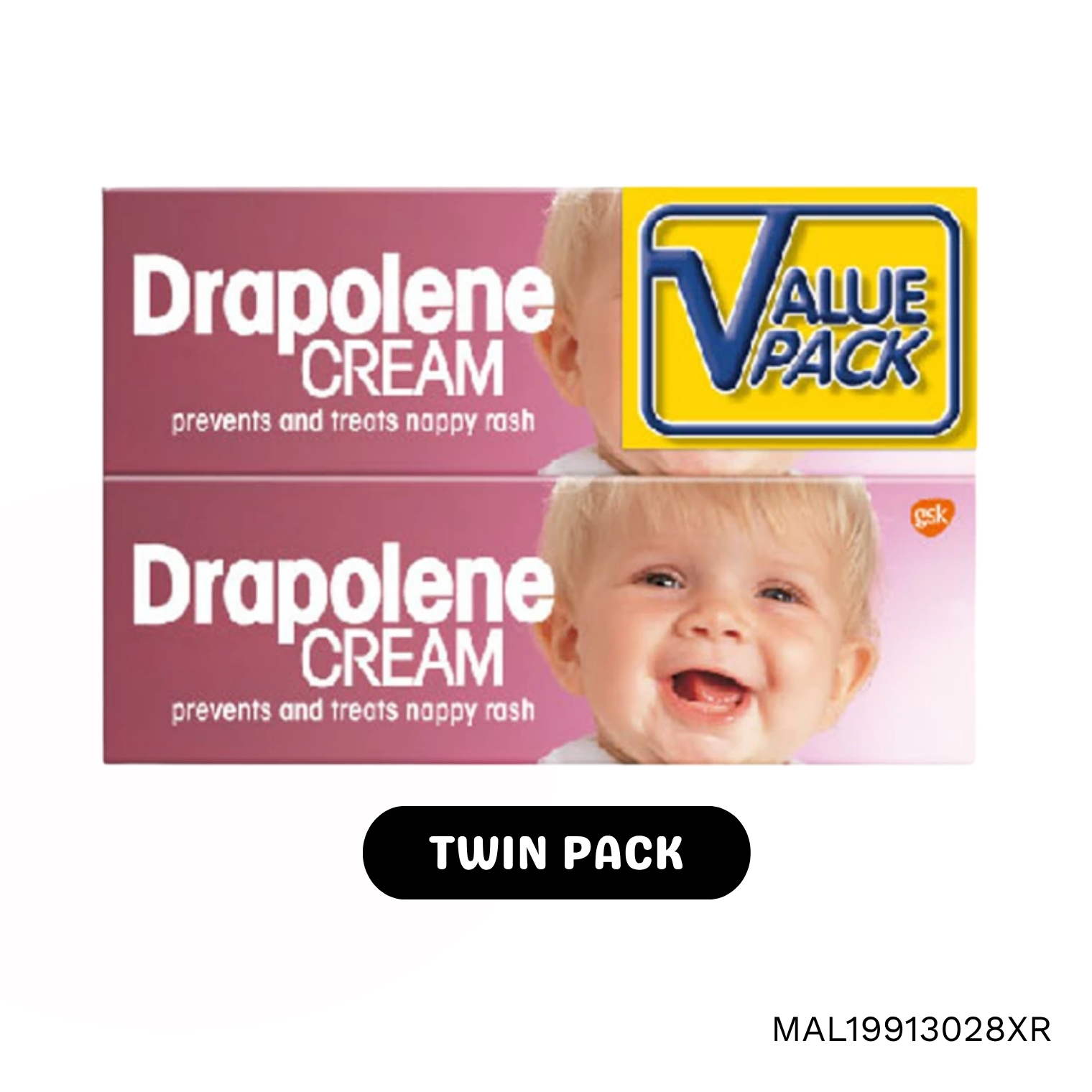 DRAPOLENE CREAM 55G / TWIN PACK 2S | Prevents & Treats Nappy Rash