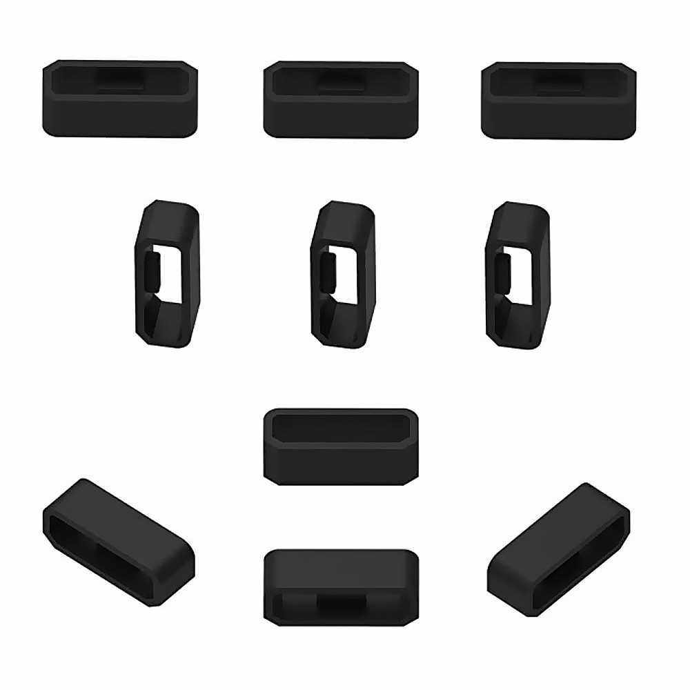 10Pcs 22mm Silicone Replacement Secure Rings Watch Strap Fasteners Band Keepers Strap Loops Compatib
