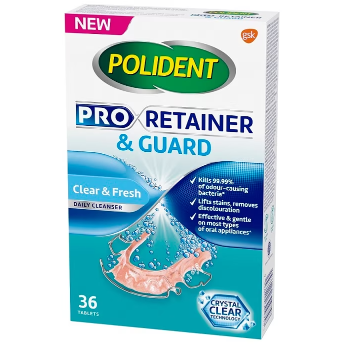 POLIDENT Pro Retainer & Guard Daily Cleanser (36s)