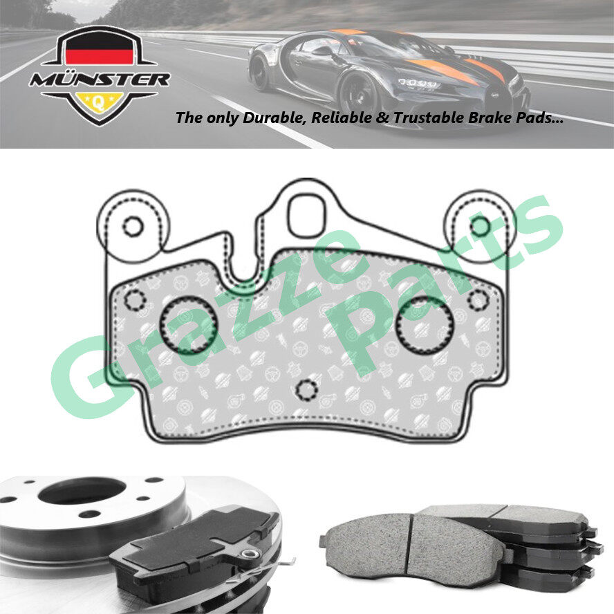Münster Disc Brake Pad Rear Audi Q7 Porsche Cayenne 3.2 3.6 03'-10' M02.2Y M55.0 VW Toureg 7L 3.2 V6