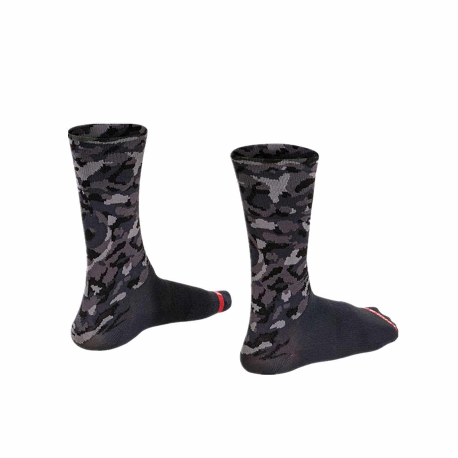 BEST SELLER Outdoor Sports Cycling Socks Compression Stretch Socks Breathable Bike Socks for Men Women (Grey)
