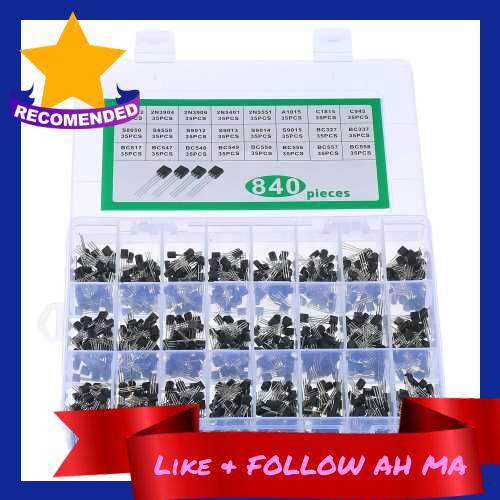 Best Selling 24Values 840PCS NPN PNP Transistor TO-92 Power General Purpose Transistors Assortment K