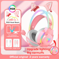 ONIKUMA X26 Gaming Headset with Removable Cat Ears Noise Canceling Light Mic Stereo Gaming Headphones For PC Laptop
