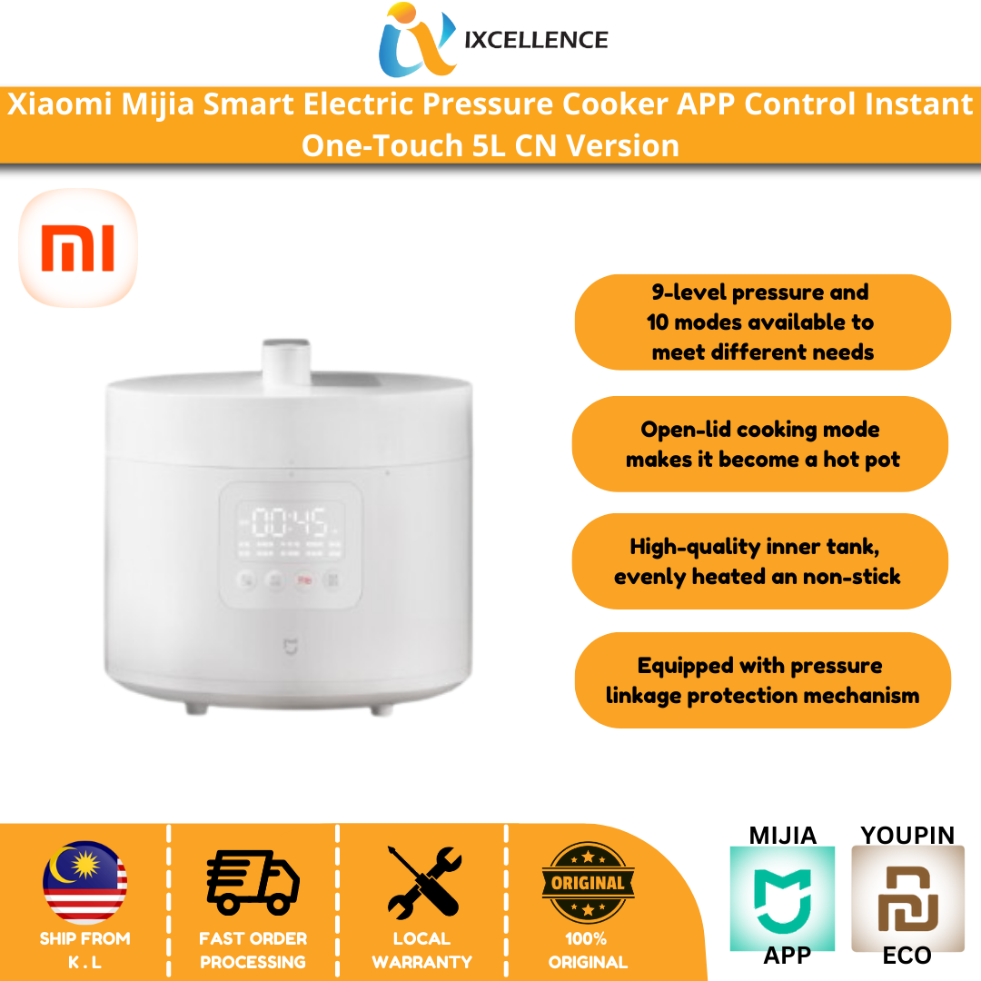 [IX] Xiaomi Mijia Smart Electric Pressure Cooker APP Control Instant One-Touch 5L CN Version