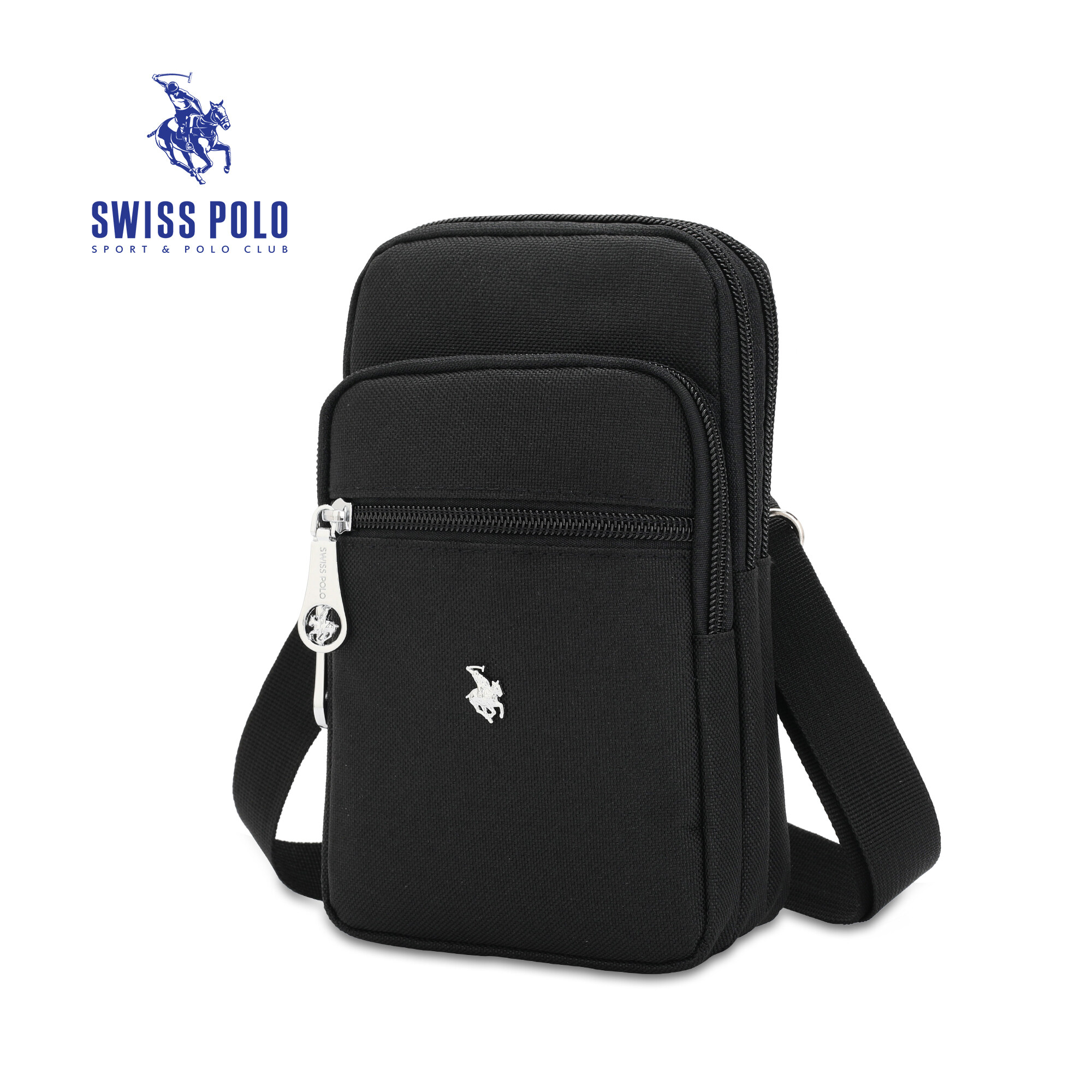 SWISS POLO Pouch/Sling Bag SXN 053 BLACK