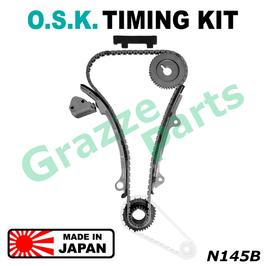 100% Made In Japan O.S.K. Timing Chain Kit Set Nissan X-Trail XTrail T30 Serena C24 Murano Z50 Urvan E25 QR20DE QR25DE (164S)