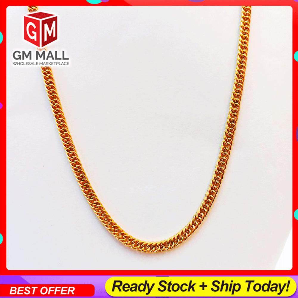 Emas Korea Gold Plated Necklace - Rantai Leher EK-2348