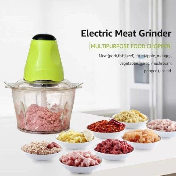 2L Electric Meat Grinder Blender Pengisar l Electric Meat Mincer Chopper Food Processor Hand Blender
