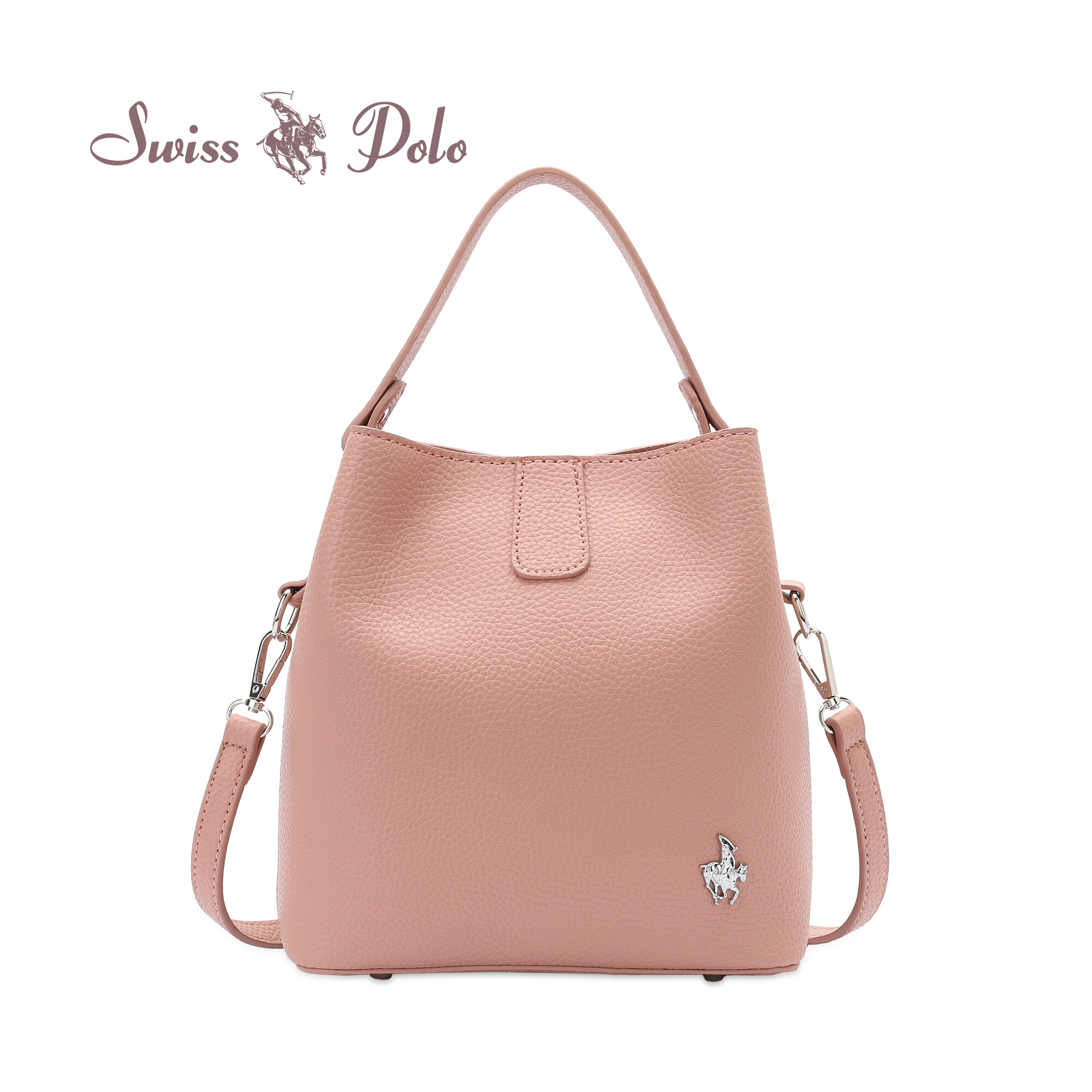 SWISS POLO Ladies Top Handle Sling Bag HDW 342-5 PINK
