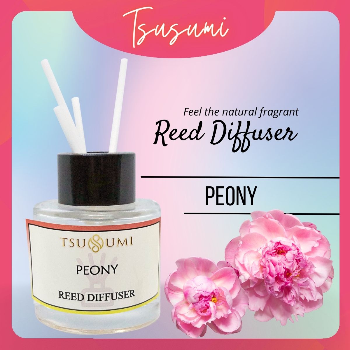 Reed Diffuser 50ml Home Fragrance Air Freshener Perfume Room Living Room Pewangi Rumah Flameless Indoor 无火 香薰
