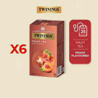 TWININGS Peach Flavored Tea (25s x 2g) | Teh Hitam Berperisa Pic
