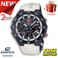 (2 Years Official Warranty) Jam Tangan Lelaki Original Edifice ECB2200 Chronograph Men Business Fashion Watch 100M Water Resistant Shockproof Waterproof Full Auto-Calendar Stainless Steel Mens Quartz Wrist Watches ECB-2200HTR-1A