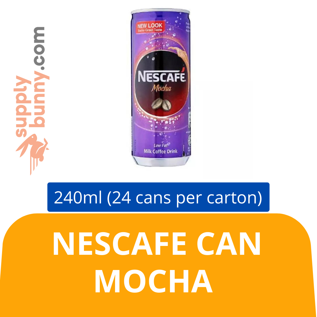 Nescafe Can Mocha (20+4) (240ml X 24 cans) (sold per carton) 雀巢罐装摩卡 PJ Grocer Nescafe Tin Mocha