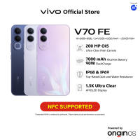 vivo V70 FE 5G | 200MP OIS Ultra Clear Main Camera | 7000 mAh+90W Flash Charge | IP68&IP69 Top Rated Dust and water resistance | 1.5k Ultra Clear Amoled Display | 4k Stable Video | AI Magic | NFC