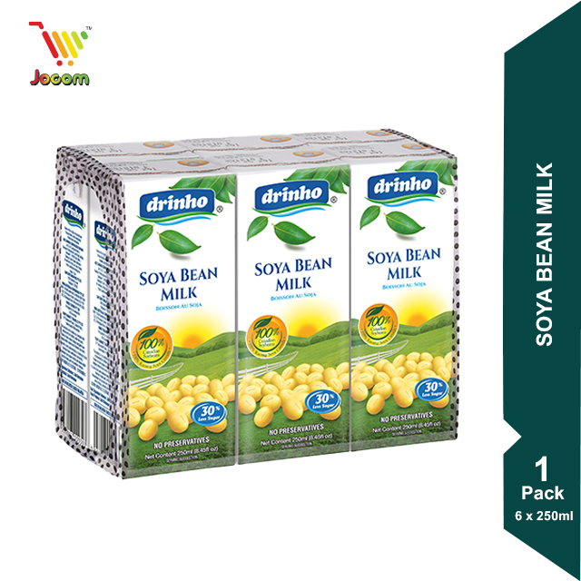 Drinho Soya Bean Milk (6 x 250ml) [KL & Selangor Delivery Only]