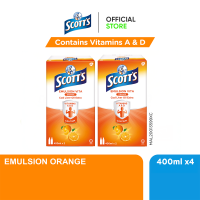 [Twin Pack] Scott’s Emulsion Orange Flavour (400ml x4)