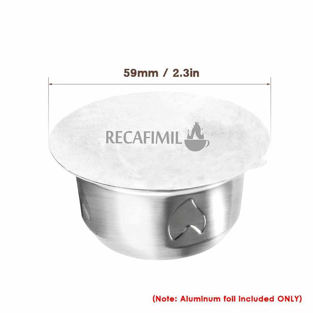 50 PCS Coffee Capsule Foils 59mm Disposable Aluminum Foil Lids to Reuse