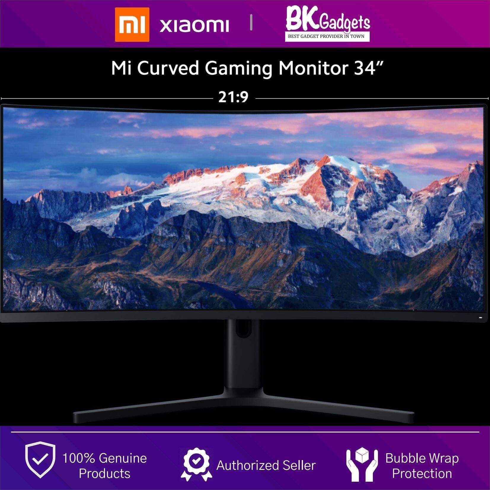 XIAOMI Mi Curved Gaming Monitor 34" - 21:9 UltraWide Panoramic View | 144Hz Refresh Rate | Easy Installation