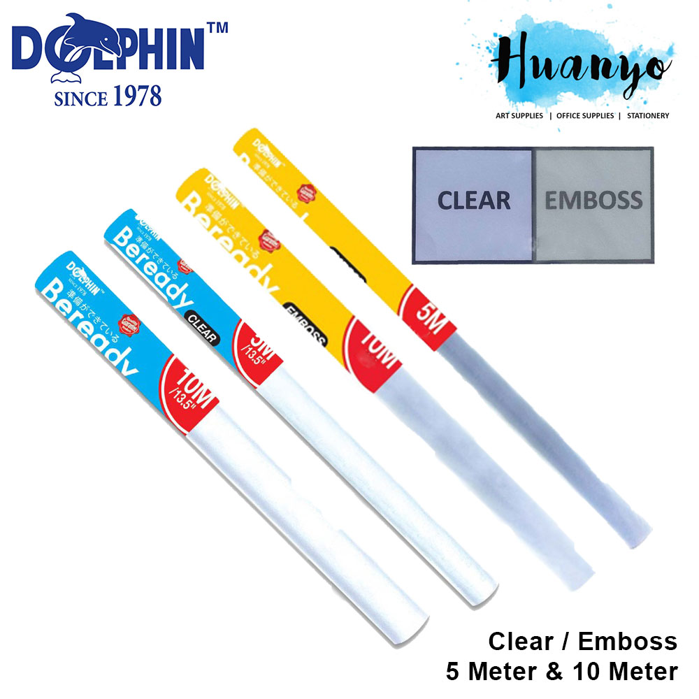 Dolphin Beready Book Cover (5M / 10M) [Emboss & Clear]