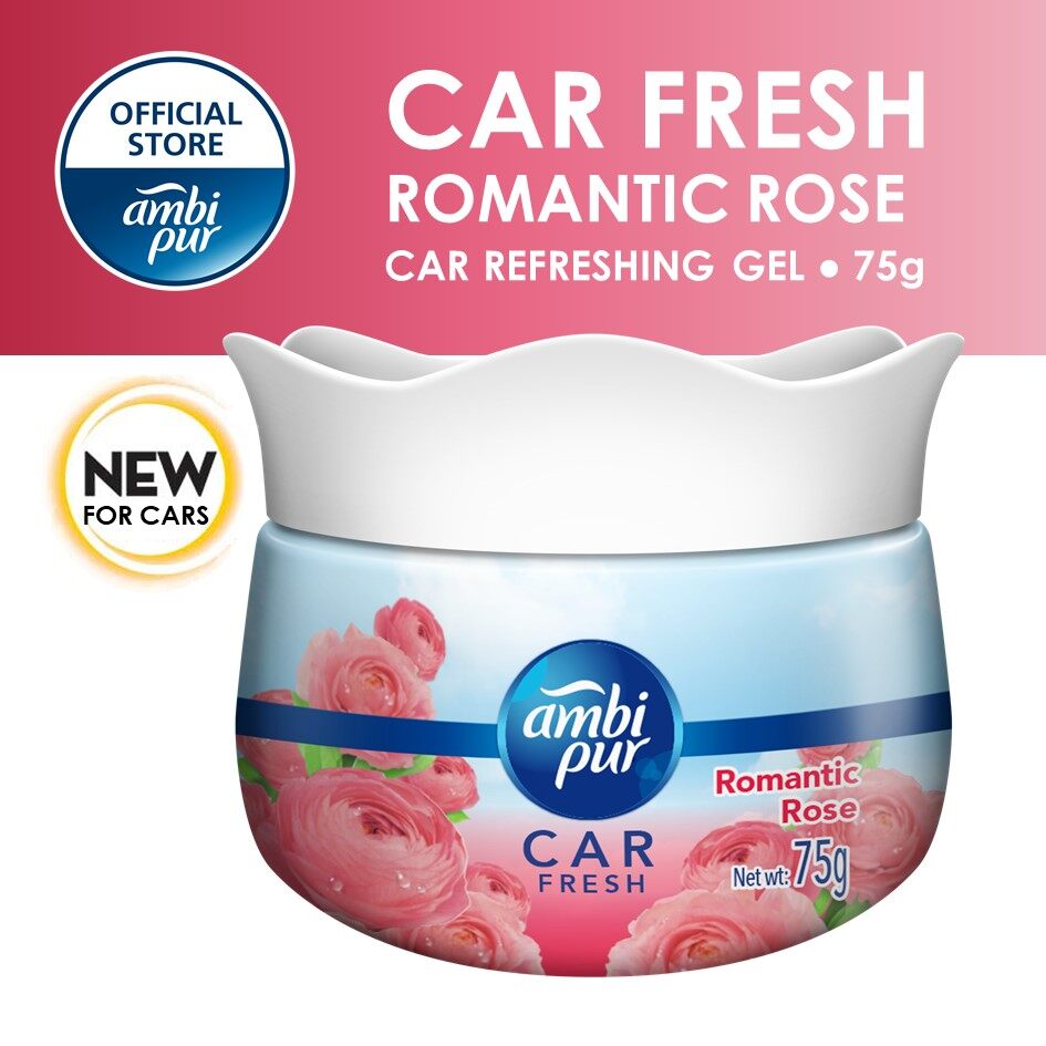 Ambi Pur Car Fresh Romantic Rose Air Refreshing Gel 75g