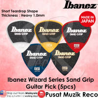 Ibanez Wizard Series Sand Grip NON SLIP Acoustic Electric Guitar Pick Medium Heavy Pemetik Gitar Akustik Elektrik