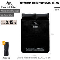 Mountainhiker Fast Auto Sleeping Pad Inflatable Bed Single Double Air Cushion Bed  Outdoor Camping with Pillow Self Inflate Air Pad Hiking Travel Bed
