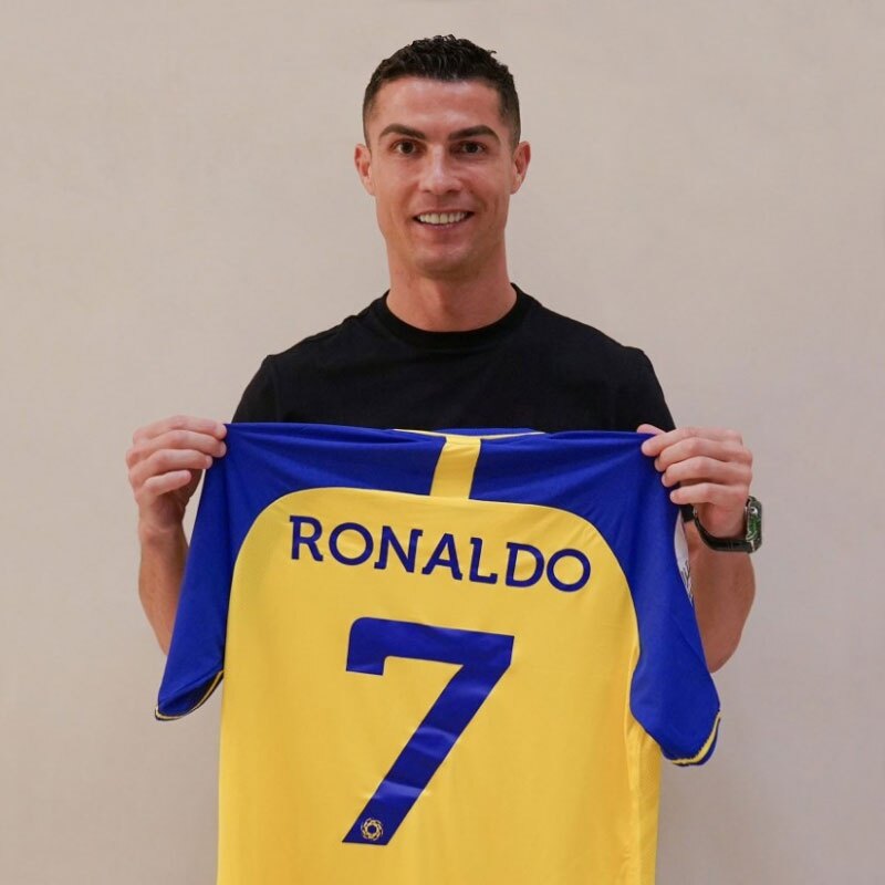 Áo thi đấu al nastr 22/23 áo thi đấu cr7 sân nhà fc áo thi đấu ronaldo s-4xl