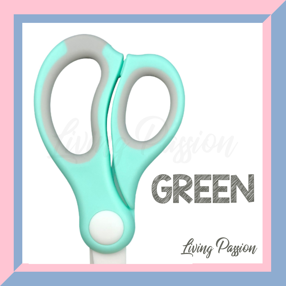 (MSIA READY STOCK) Baby Ceramic Food Safe Cutting Scissors Kitchen Food Scissors with Case & Cover 3 pieces Gunting Bayi Seramik