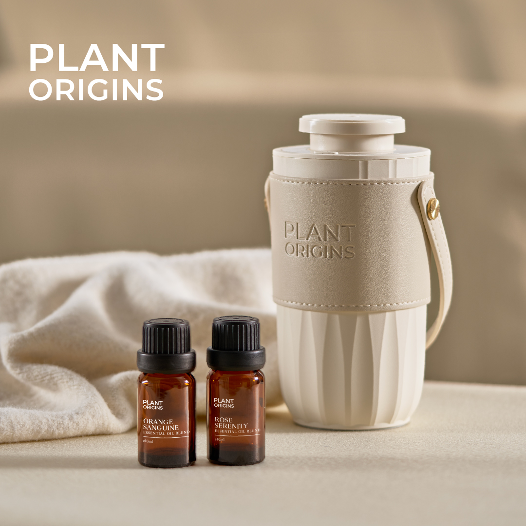 Plant Origins Aromatherapy Leather Sands Portable Nebulizing Diffuser (Khaki Beige) (1 unit)